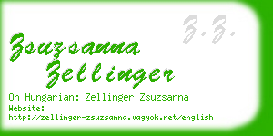 zsuzsanna zellinger business card